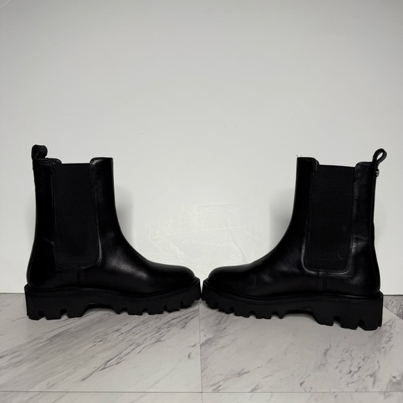 Cavalli Class Black Chelsea Lug Sole Platform Boot 37 - Picture 6 of 16